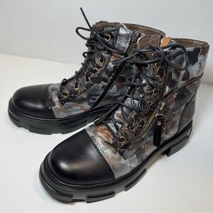 LARTISTE CARNELIAN Boots Black Multi NWOT size 39